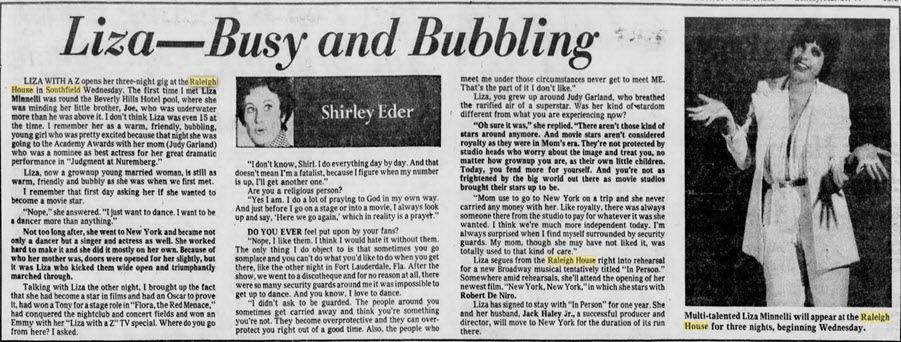 The Raleigh House - March 1977 Article - Joint Hosted Some Big Names Back Then (newer photo)